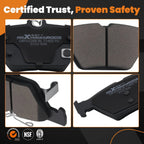 Set of 4 Rear Ceramic Brake Pads for Subaru Ascent Crosstrek Forester Outback