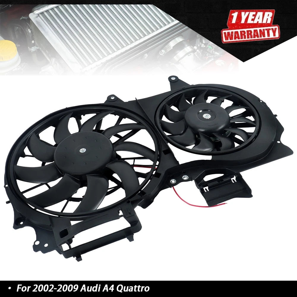 Dual Radiator Cooling Fan for Audi A4/A4 Quattro (2002–2009)