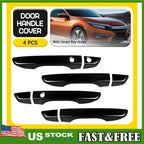 Glossy Black Door Handle Cover for Honda Civic (2016–2021)