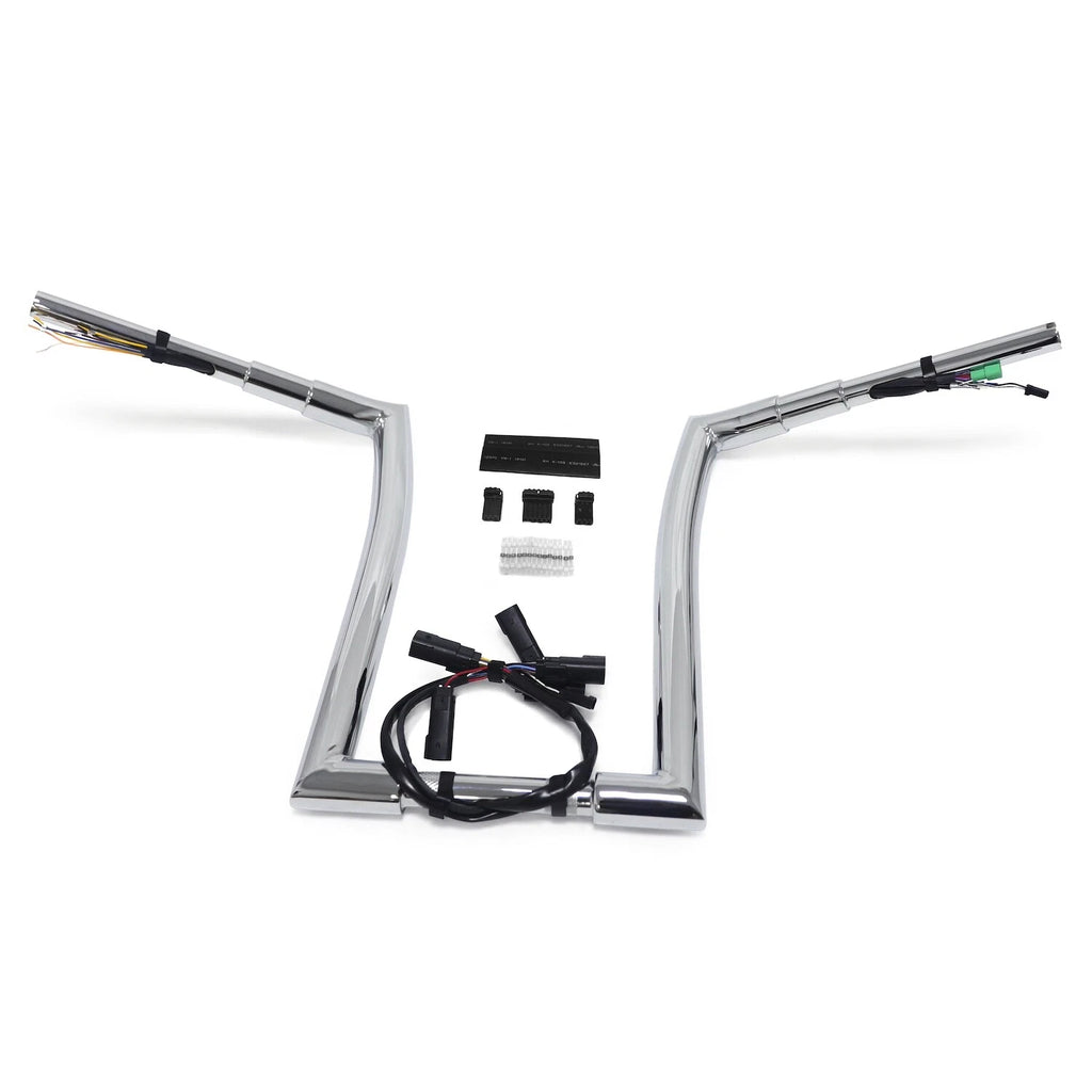 Chrome 16" Rise Prewired 32mm Handlebar for Harley FLHRC Road King Classic (2008–2013)