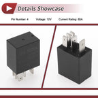 4 Pins Multi-Purpose Relay for Mercedes-Benz, Audi, VW, Volvo 12V 80A
