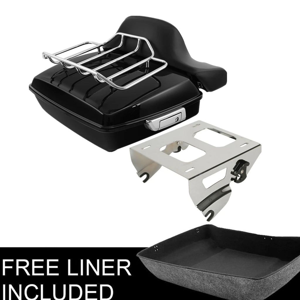 Chopped Trunk Solo Mount Rack for Harley Touring Electra Road Glide (2014–2023)