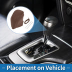 1 Pc Gear Shift Knob Cover for Toyota Camry (2018–2024) Brown Faux Leather