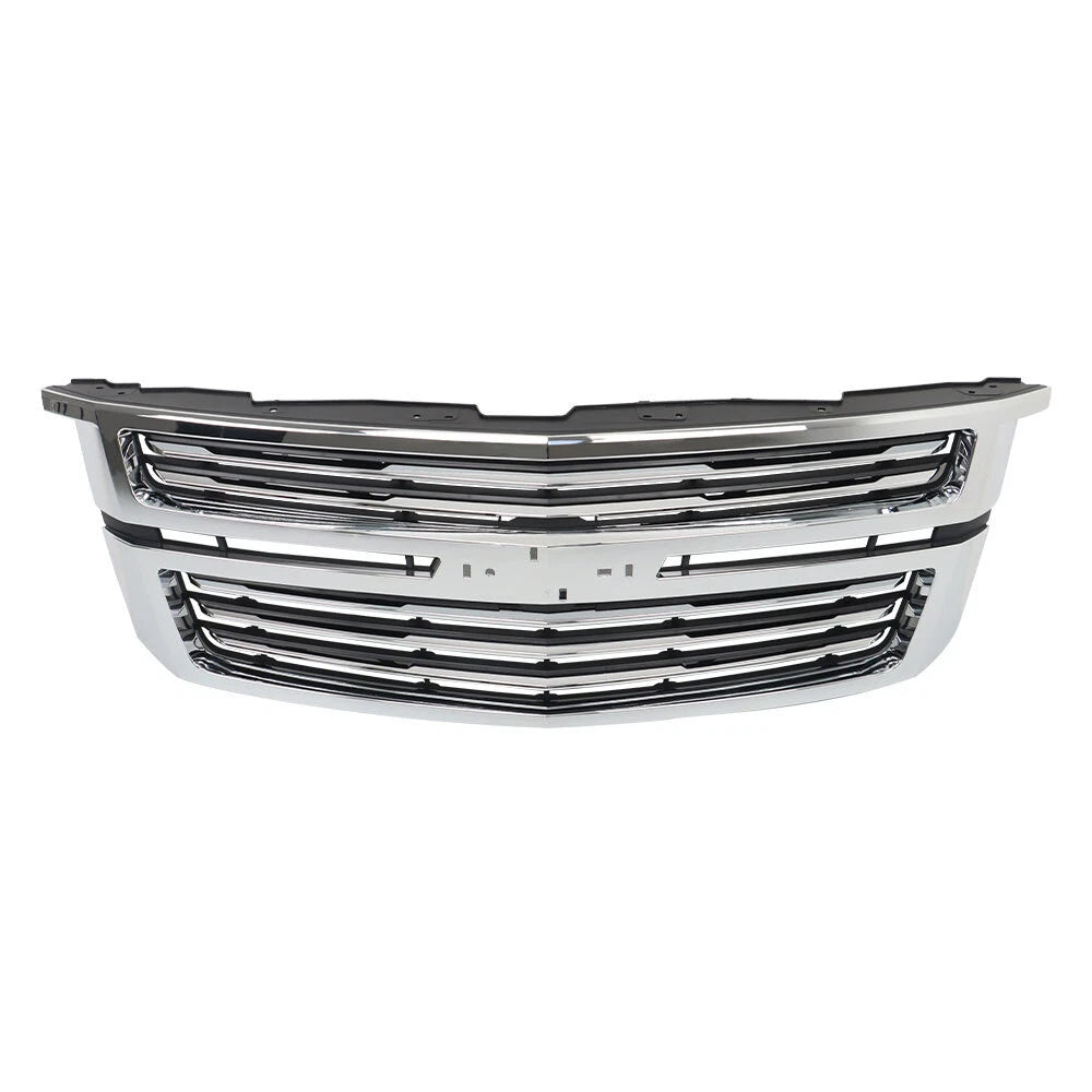 Front Bumper Cover & Grille for Chevy Suburban/Tahoe (2015–2020) W/ Sensor Hole