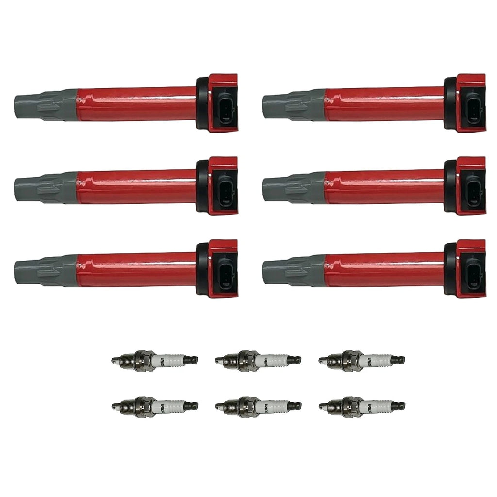 6X Ignition Coil & Iridium Spark Plug for Dodge Chrysler 3.5L 4.0L (2000-2010)
