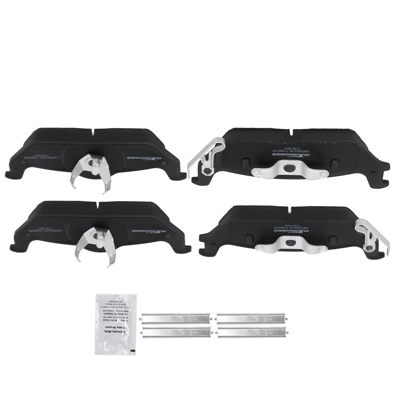 Set of 4 Rear Ceramic Brake Pads for Lincoln Mark LT (2006–2008) D1012 P-1012