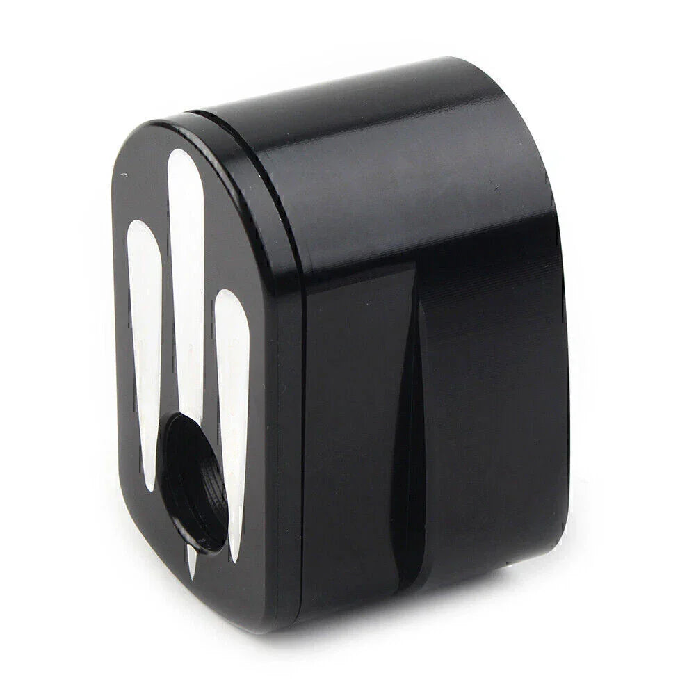 CNC Cut Billet Aluminum Black Ignition Switch Cover for Harley Street Road Glide (2014-2023)