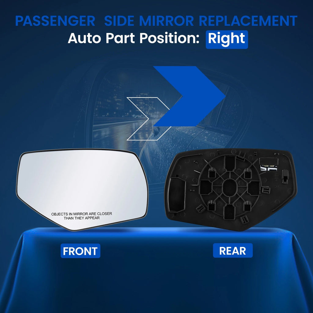Left Side Heated Mirror Glass for Ford Explorer (2011-2019, 2.3L-3.5L)