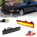 Smoked Amber LED Front Side Marker Lights for Toyota Supra Celica (1986–1992)