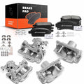 Set of 12 Brake Calipers & Pads for Ford Fusion (2006–2012)
