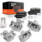 Set of 12 Brake Calipers & Pads for Ford Fusion (2006–2012)