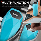 Trash Can 3.5" Sky Blue with Removable Lid for Home Use