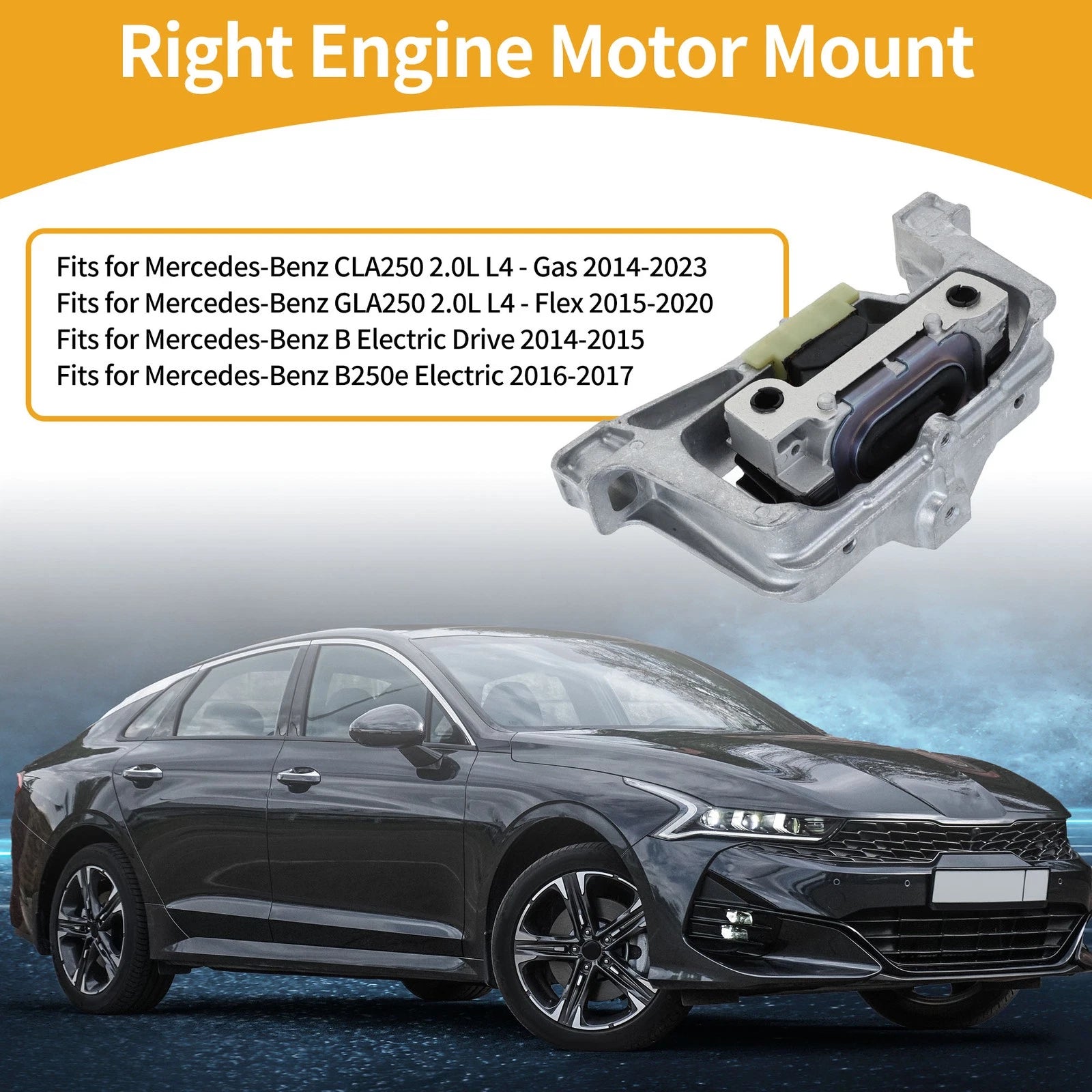 Engine Motor Mount for Mercedes Benz GLA-Class (X156) (2015–2019)