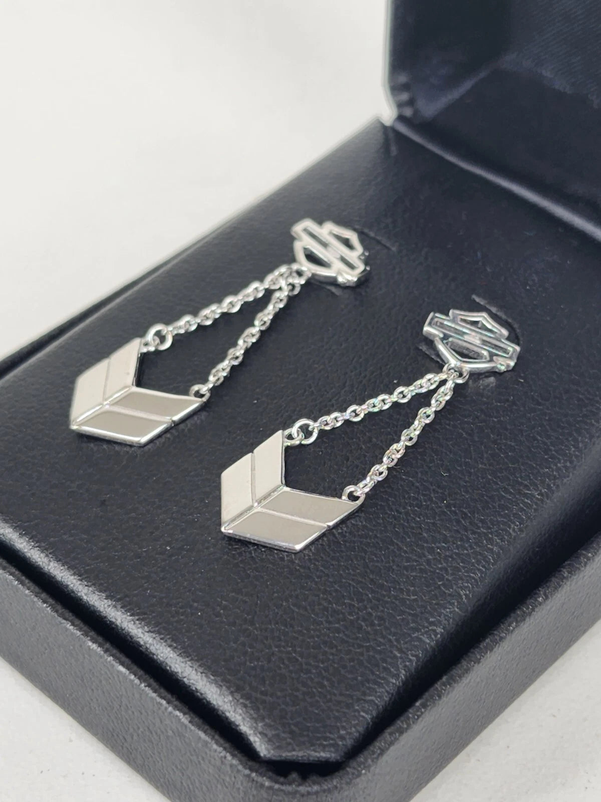 Bar & Shield Dangle Earrings for Harley Davidson (Women's)