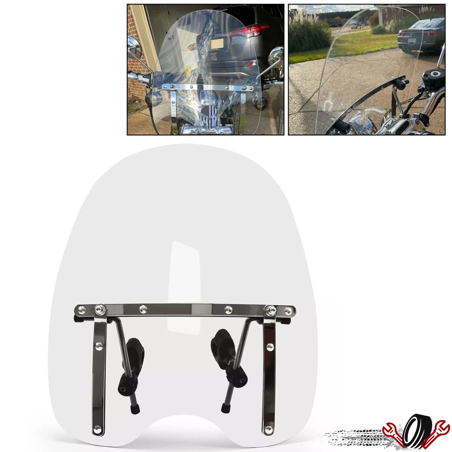 Clear Windshield for Suzuki Boulevard C50 M50 C90 M90 (19"x17")