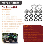 Front Wheel Bearing Seals Kit 0402-275 for Arctic Cat ATV 375 400 500 650 (2000–2023)