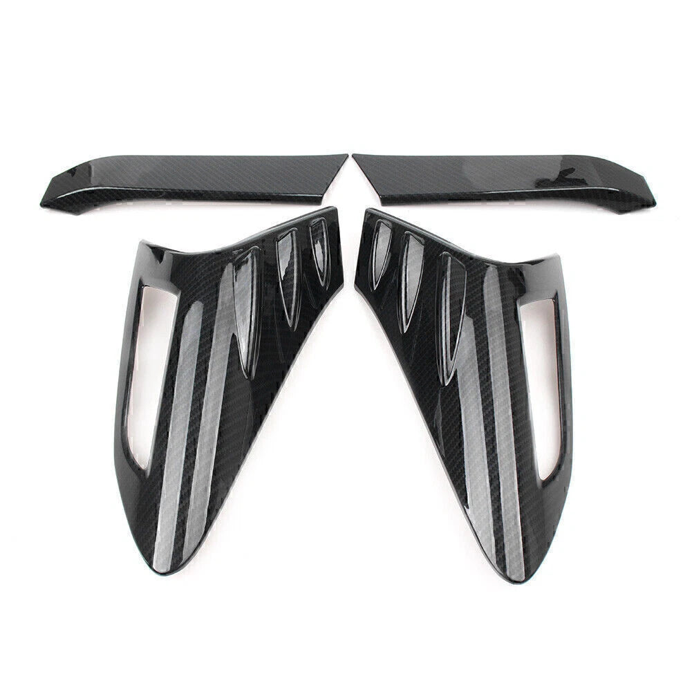 Carbon Fiber Rear Taillight Cover Trim for Toyota CHR (2016–2018)