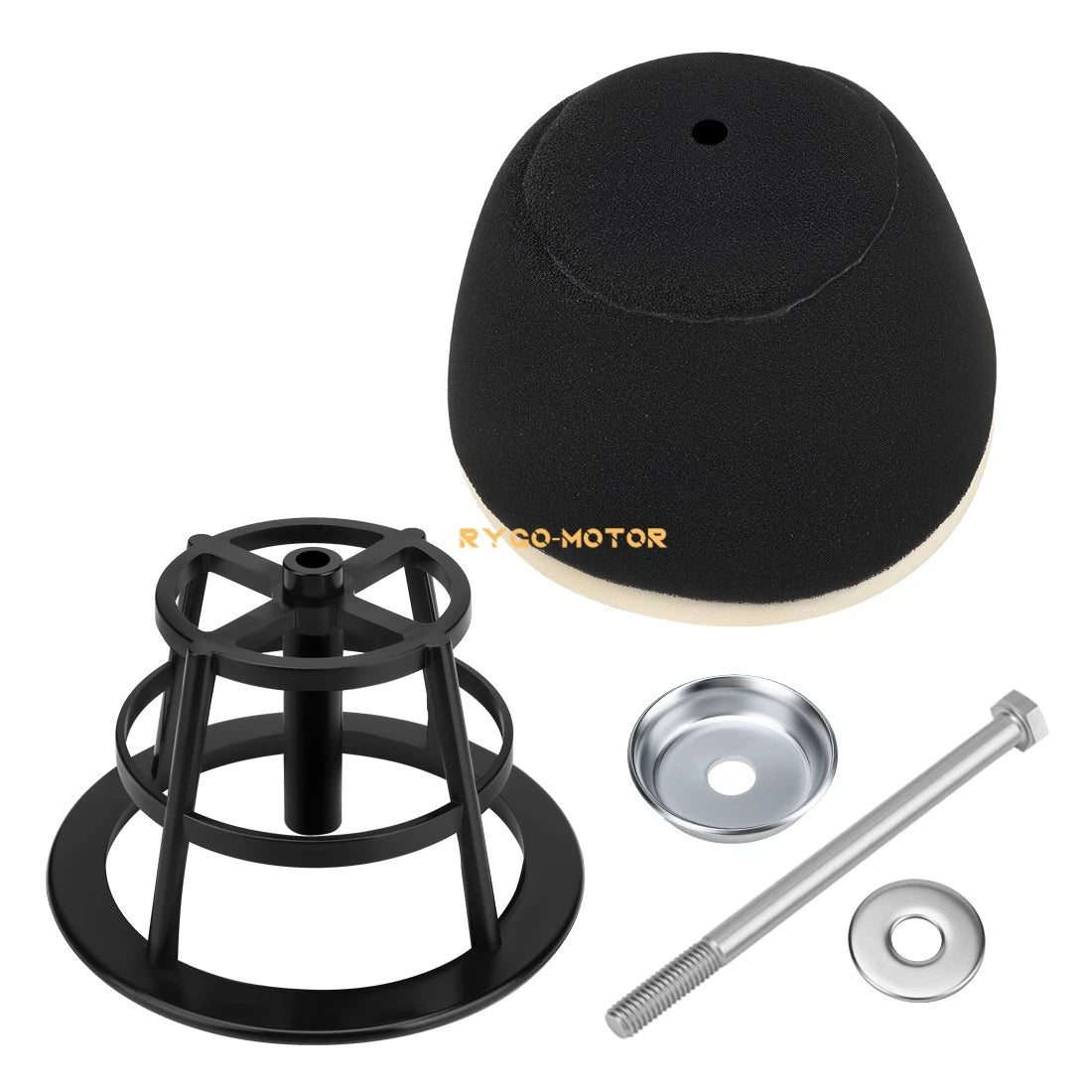 Air Filter & Cage Holder Intake Basket w/ Hardware Kit for Yamaha YZ80 (1993–2001)