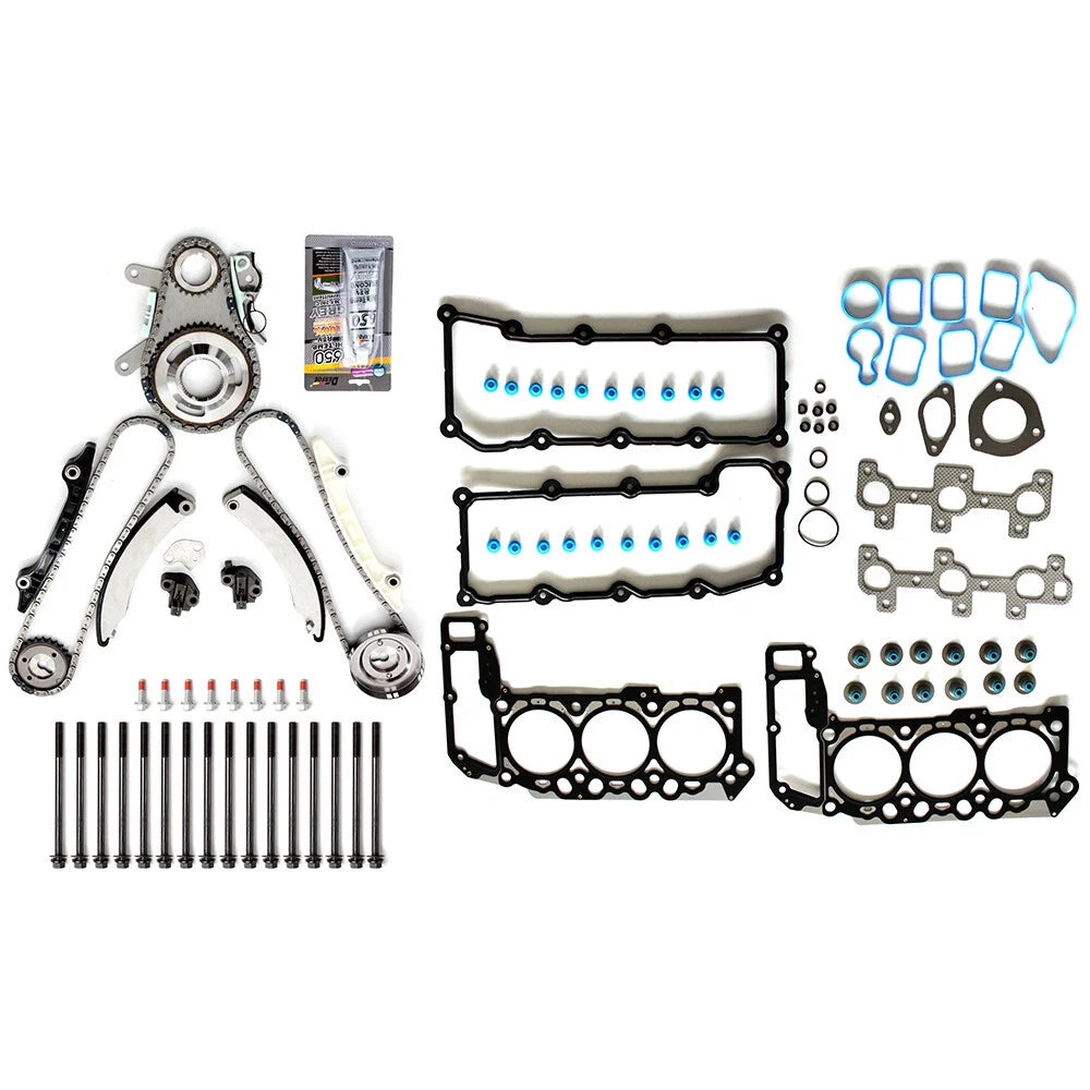 Timing Chain Kit with Head Bolts Gasket Set for Ram 1500 (2002–2003)