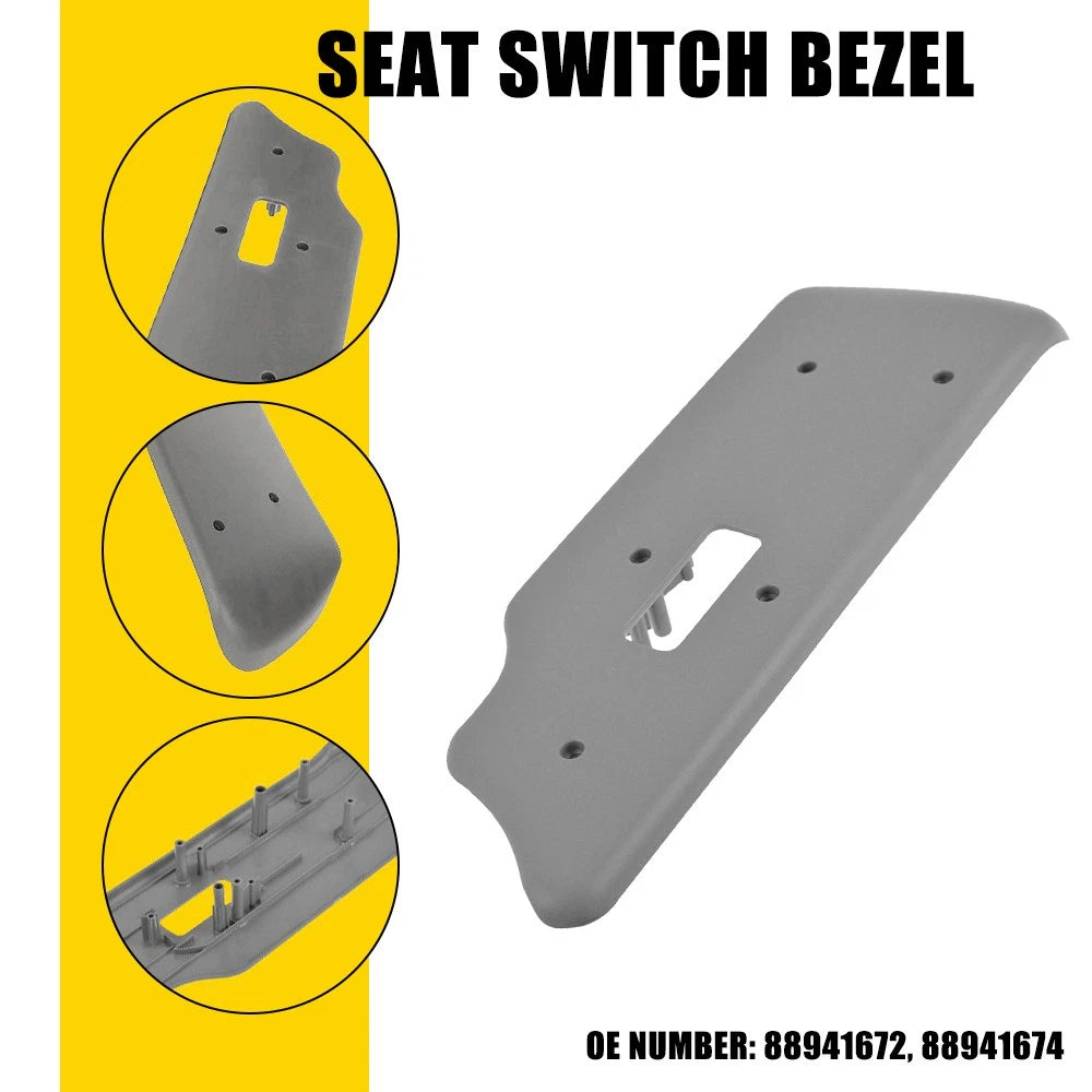 Seat Switch Bezel for Chevy Silverado Avalanche Suburban GMC Sierra Yukon (2007–2014)
