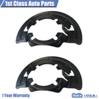 Pair of Front Brake Dust Shield Backing Plates for Ford Super Duty (1999–2004)