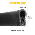16Ft U Shape Rubber Seal Door Edge Guard for Universal Vehicles (US EV)