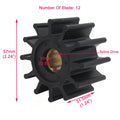 Inboard Flexible Impeller Kit for Johnson (1210-0003, 09-1027B-9, 500107, 18-3081)