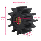 Inboard Flexible Impeller Kit for Johnson (1210-0003, 09-1027B-9, 500107, 18-3081)