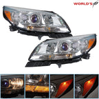 Set of 2 Halogen Projector Headlights for Chevy Malibu (2013–2015)