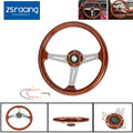 6 Bolt Steering Wheel for EZGO Golf Cart - Slotted 3 Spoke with Horn Button
