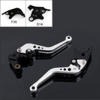 Short Brake Clutch Levers for Suzuki GSXR1000 (2007–2008) Silver T9