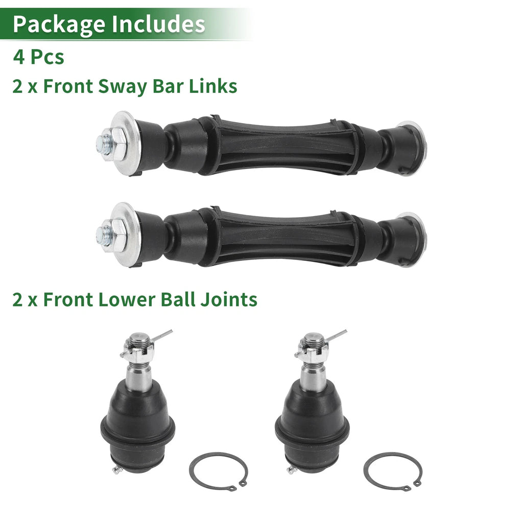 Set of 4 Front Suspension Kit Sway Bar Link Lower Ball Joint for Chevrolet Tahoe  656320972352