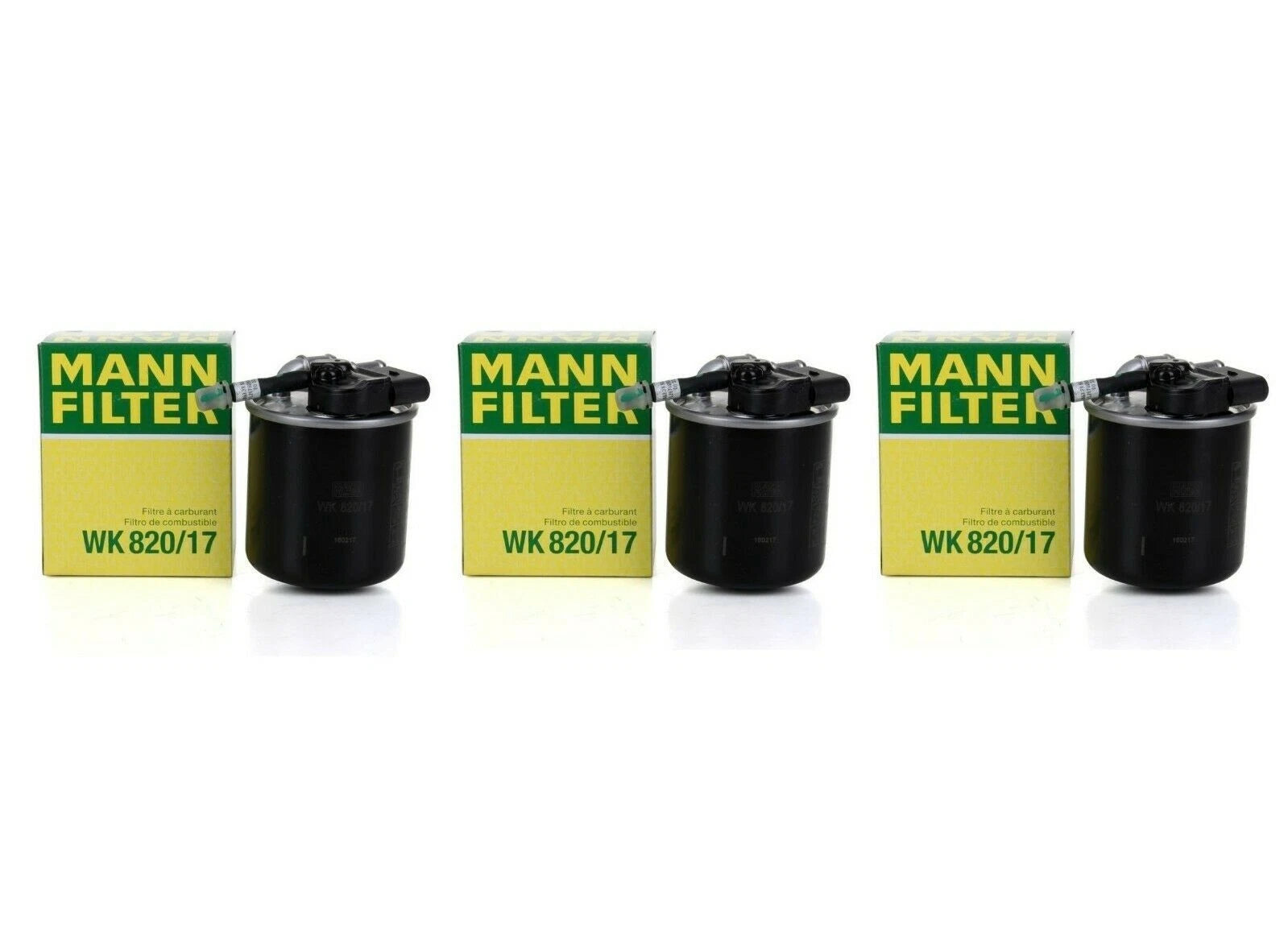 Set of 3 Fuel Filters for Mercedes W204 X204 S204 W212 V212 S212 W166