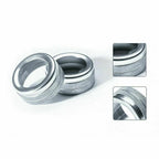 Alloy Silver Chrome AC Climate Control Ring Decor for Porsche Cayenne Macan (YYYY-YYYY)