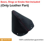 Leather Manual Shift Boot Cover for Nissan 300ZX (1990–1996) Red Stitch