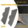 2X Front Door Panel Leather Cover Inserts for Honda Pilot (2009–2015)
