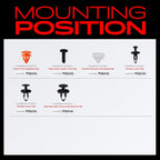 Set of 300 Fender Liner Clips for Chevy GMC