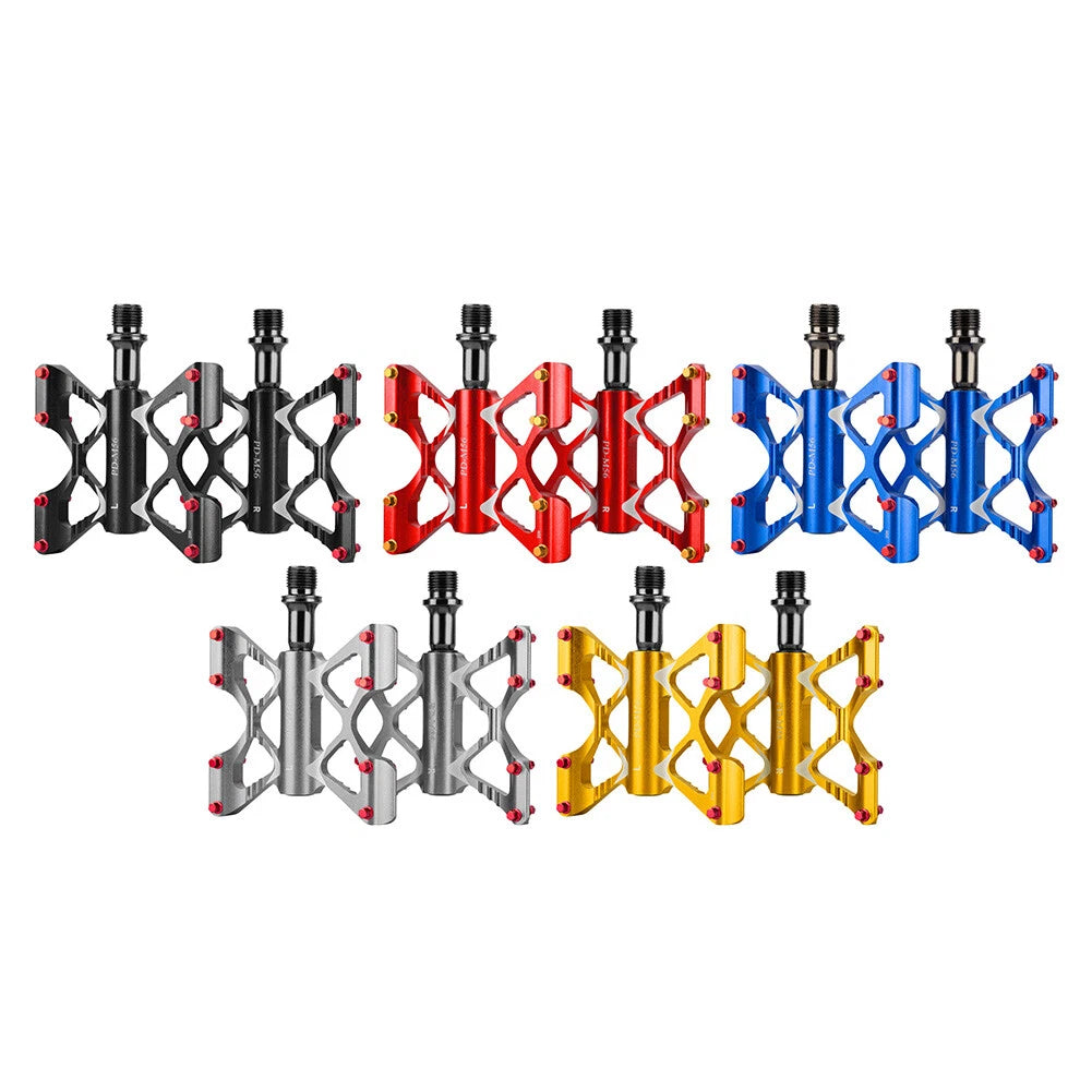 Ultralight Aluminum Flat Pedals for MTB Road Bike (3 Bearings)