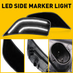 White LED Side Marker Lights for Cadillac Escalade, Chevy Suburban, GMC (2021–2023)