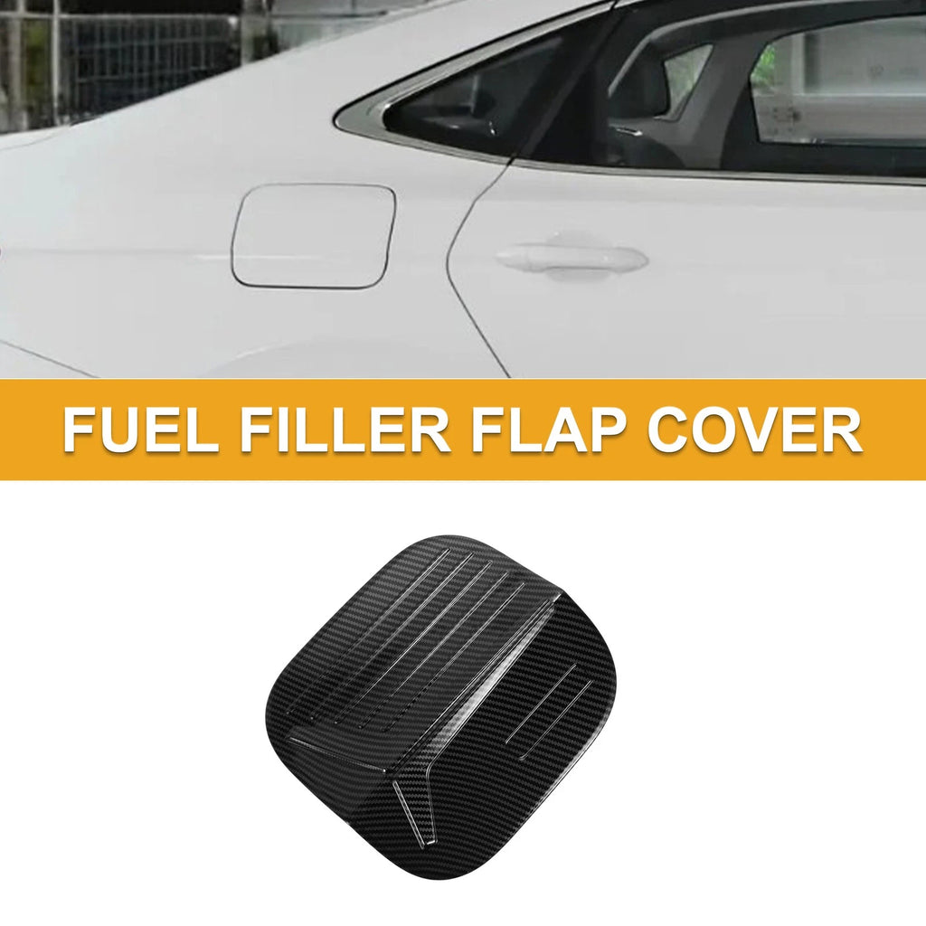 Fuel Tank Door Cap for Honda Civic (2022–2025) Carbon Fiber Black
