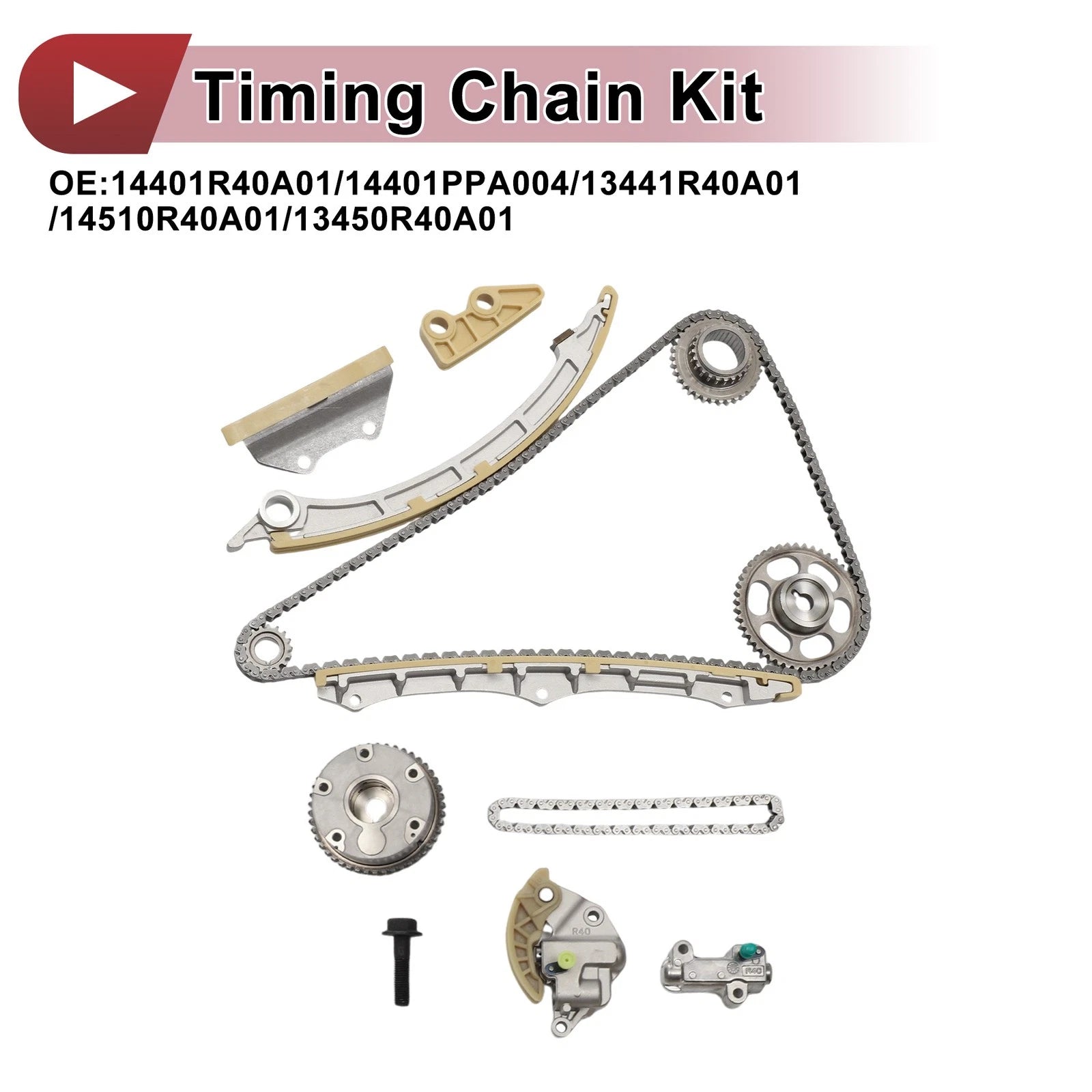 Timing Chain Kit No. 14401PPA004 for Honda Accord CR-V Acura TSX 2.4L (2003–2012)