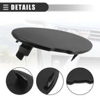 Front Bumper Tow Hook Cover Cap for Ford Explorer (2011–2015) BB5Z17A900APTM Black