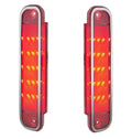 Rear Red LED Clear Lens Side Marker Lights for Chevy Truck (1973–1980)