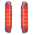 Rear Red LED Clear Lens Side Marker Lights for Chevy Truck (1973–1980)