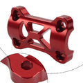 Red Handlebar Riser Mount Clamp Cover for Honda CB500X (2019-2022)