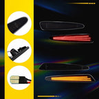 3X LED Side Marker Light for Chevy Corvette C6 Z06 (2005–2013) Amber Red