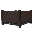 Garden Bed Outdoor Planter Box for Flowers Plants Herbs Vegetables PP