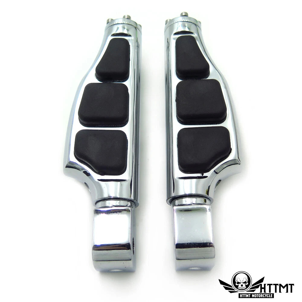 Chrome Stiletto Flat Footpegs for Yamaha Road Star Warrior (2002–2009)