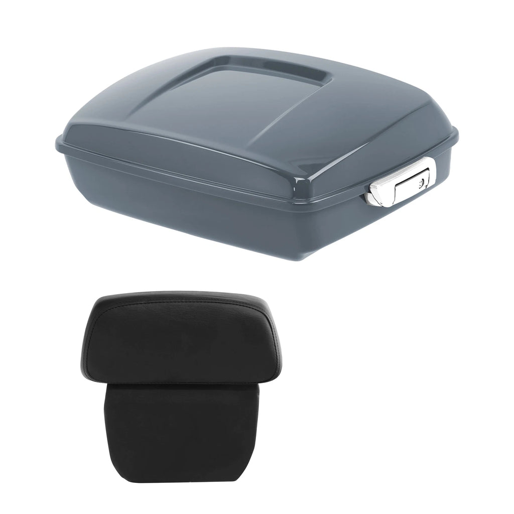 Chopped Trunk Backrest for Harley Street Road Glide (2014–2024) Gunship Gray
