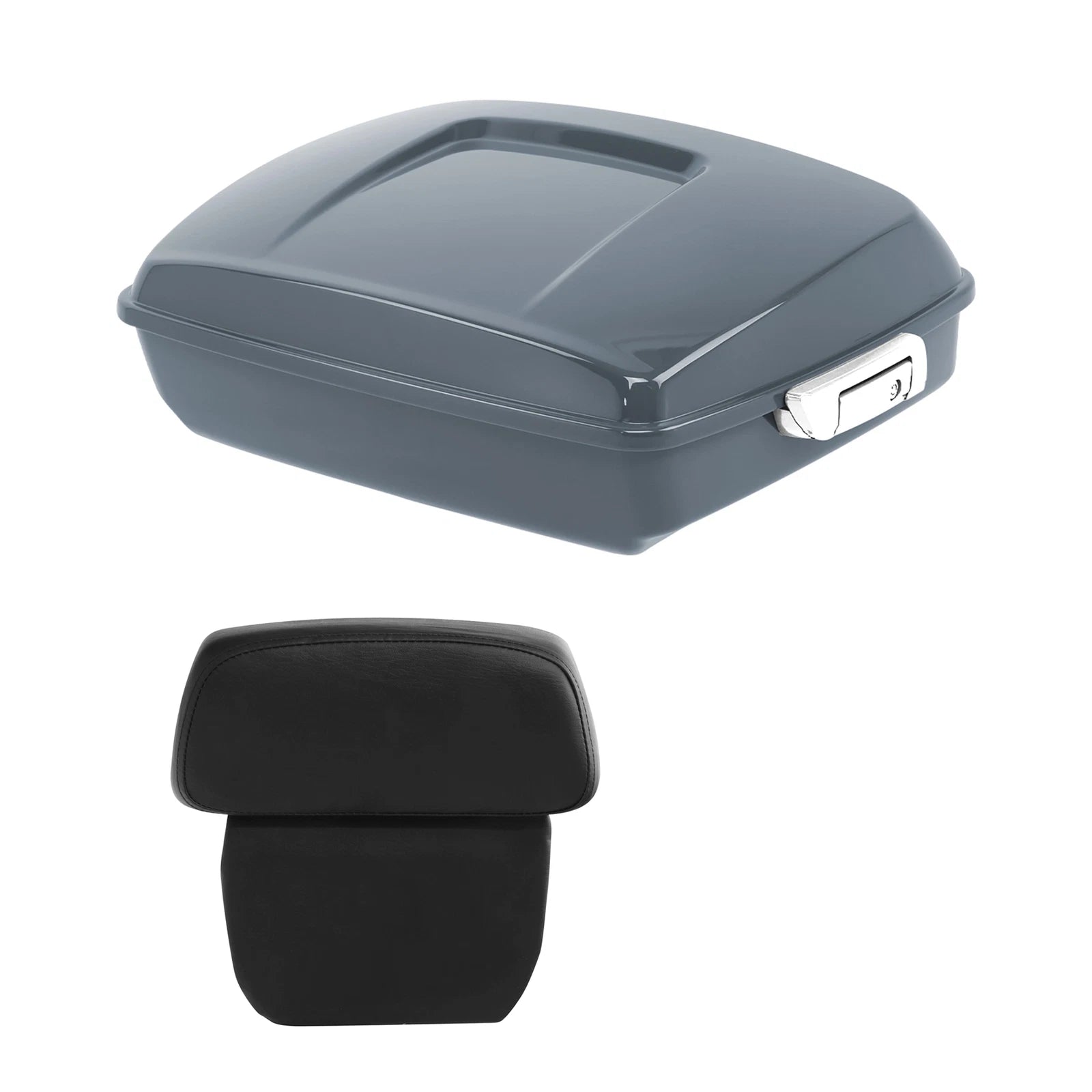 Chopped Trunk Backrest for Harley Street Road Glide (2014–2024) Gunship Gray